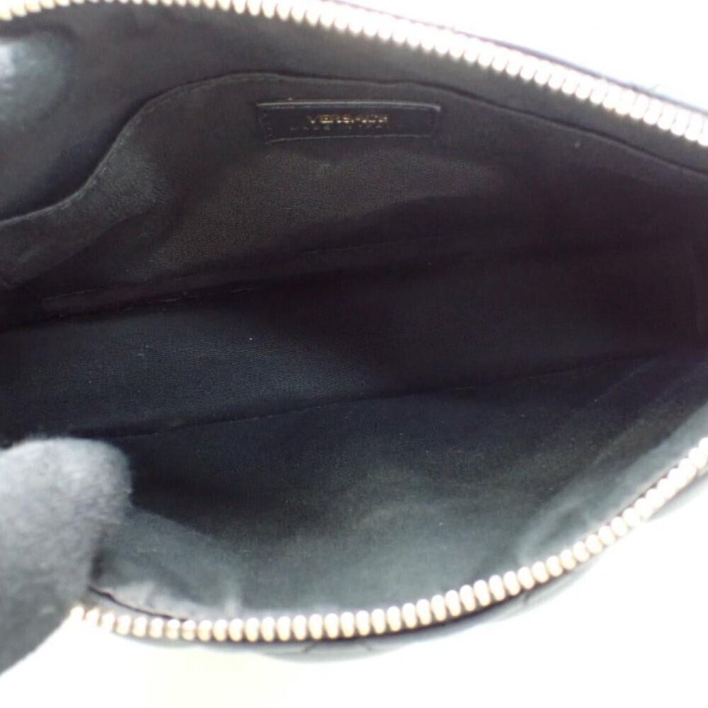 Authentic Versace Quilted Lambskin Leather Pouch and Crossbody - Picture 8 of 17